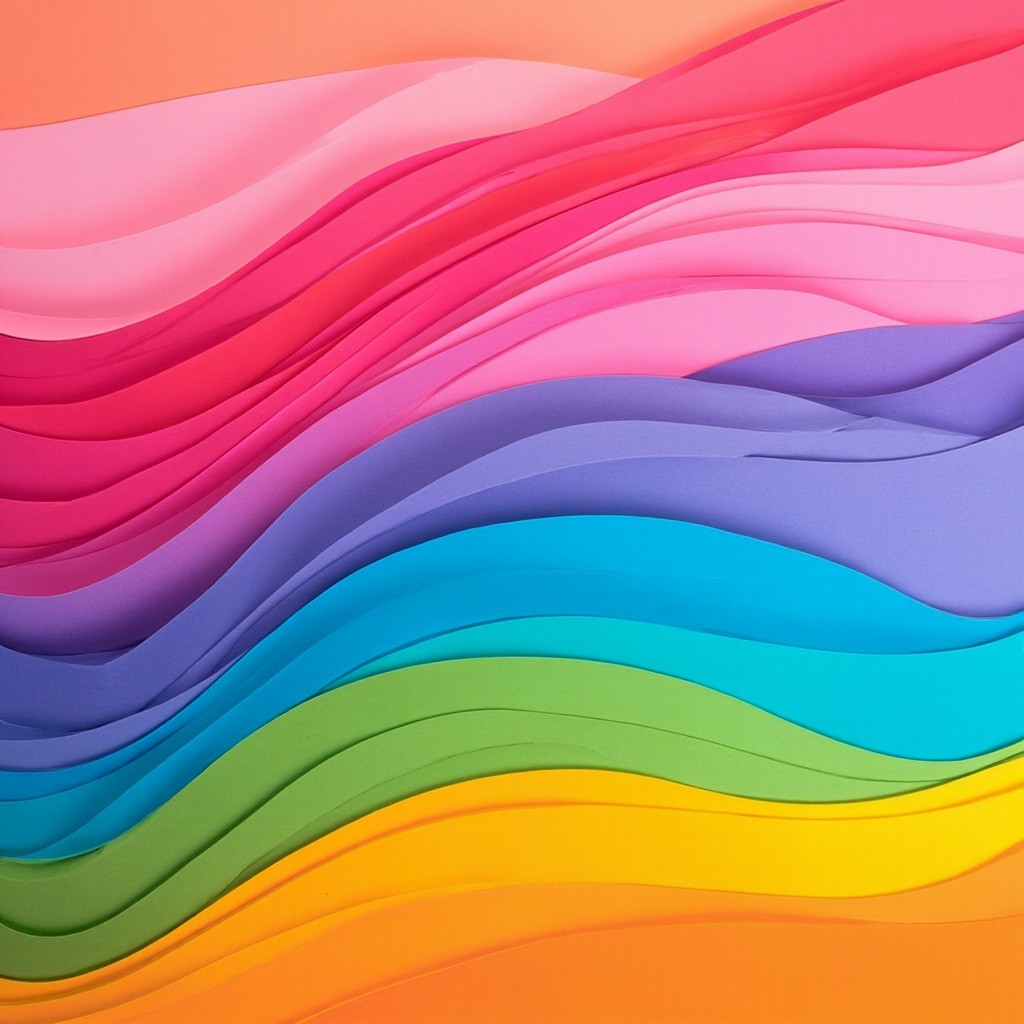 The Vibrant Rainbow Gradient with 3D Illusion