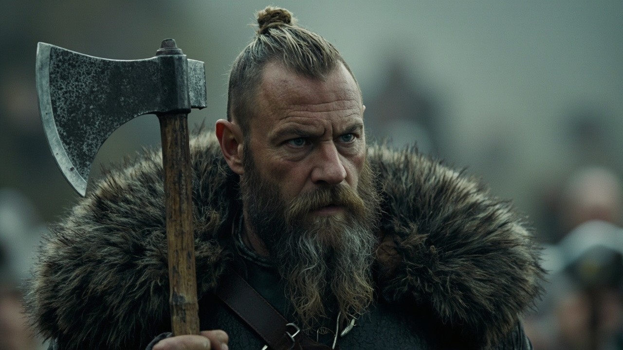 The Viking with an Axe from Behind