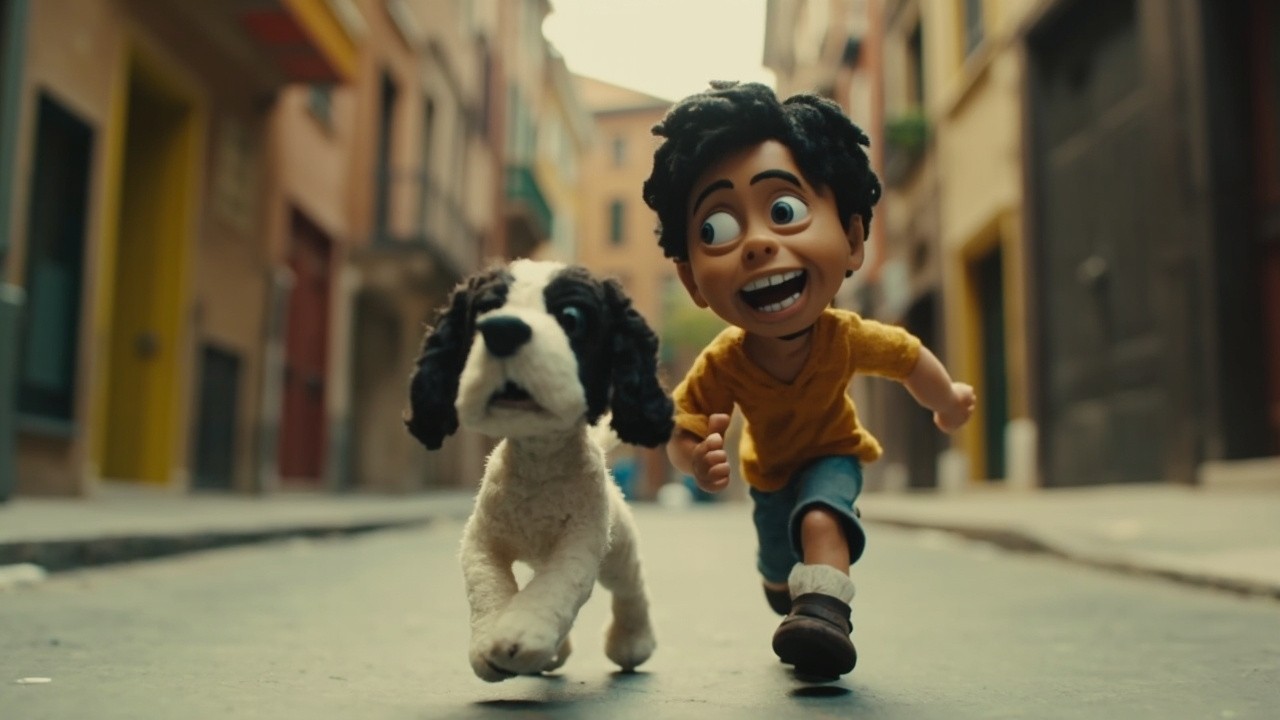 The Woolen Boy and Spaniel in Italian Street