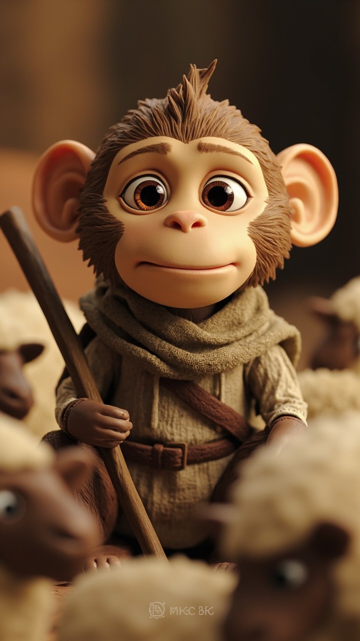 The Worried Shepard Monkey Rivo Missing a Sheep