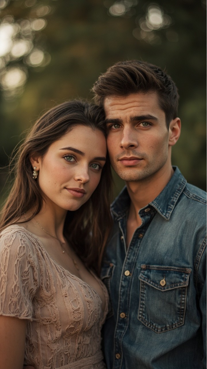 The Young Beautiful Couple on Book Cover