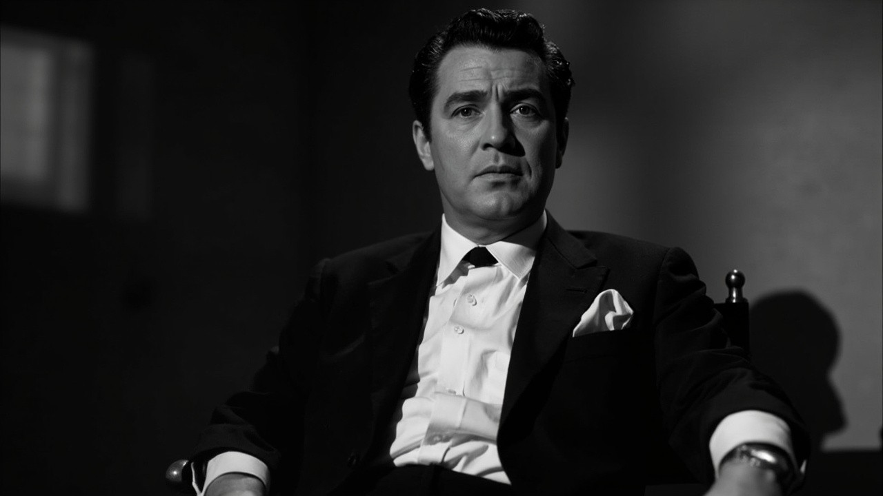 Tony Curtis in Film Noir Studio Portrait