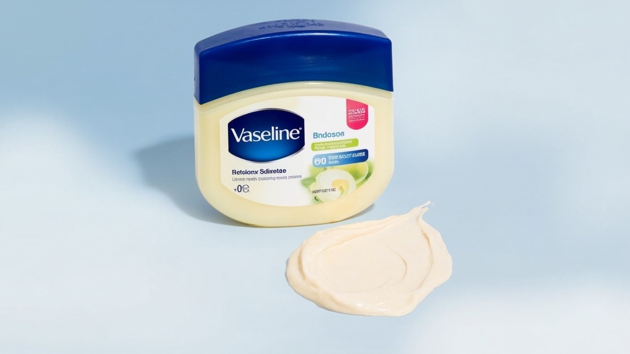 Vaseline Tube with Product Swiped Beside It