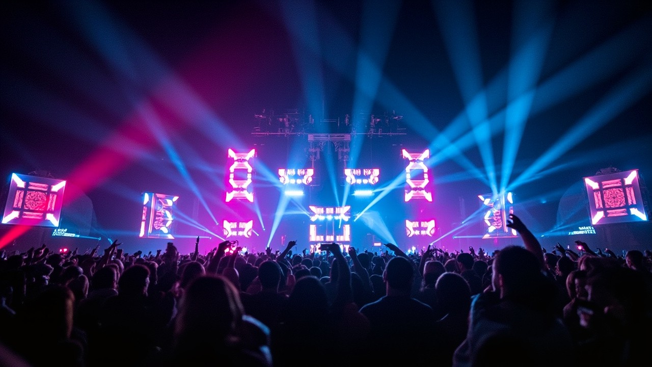 Visuals for a Rave Party Series
