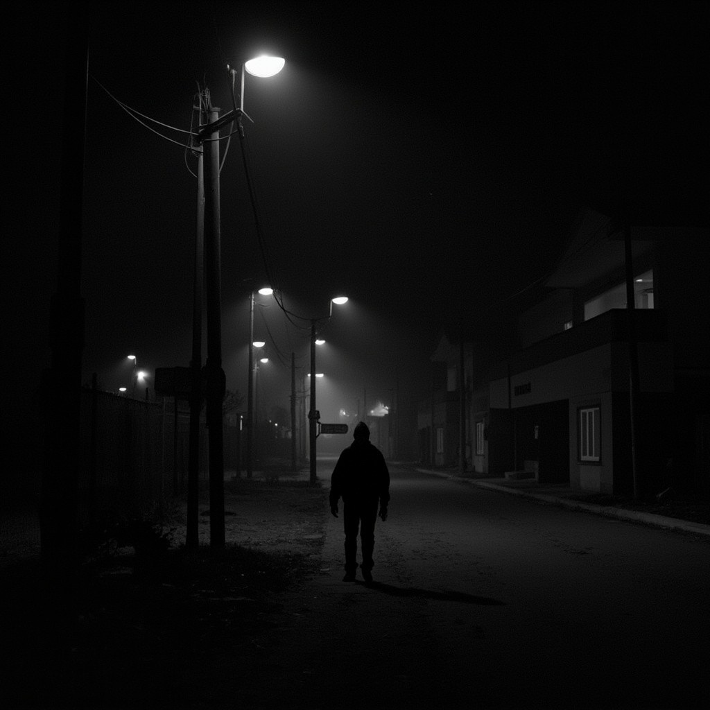 Walking in the Forest at Night