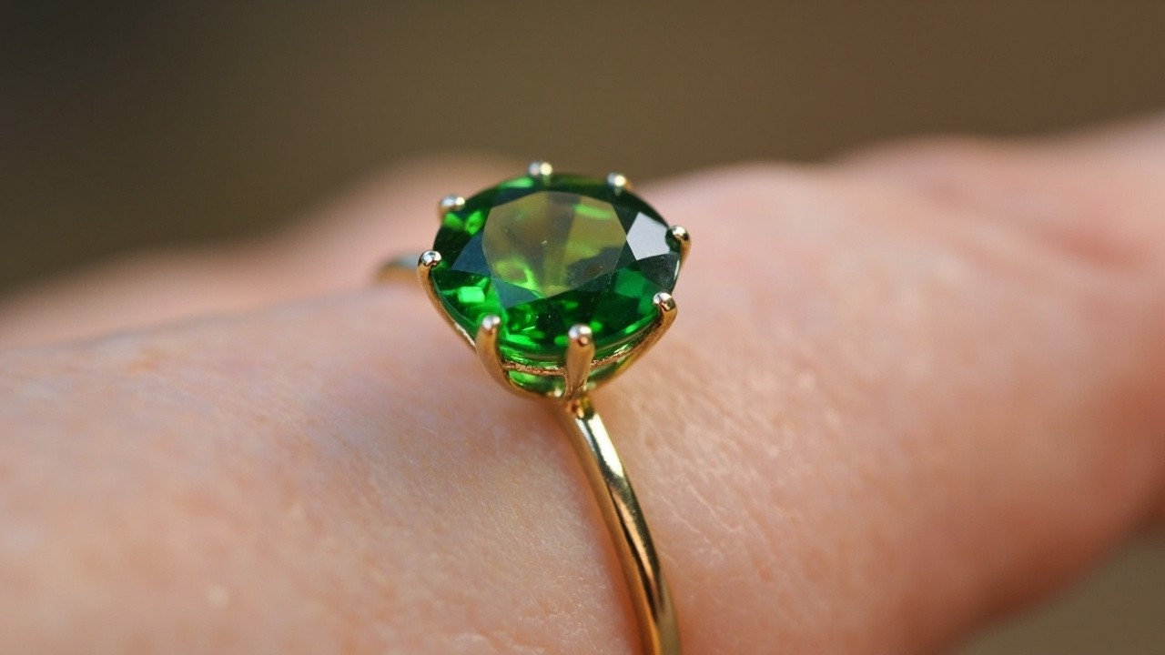 Wearing a Peridot Ring