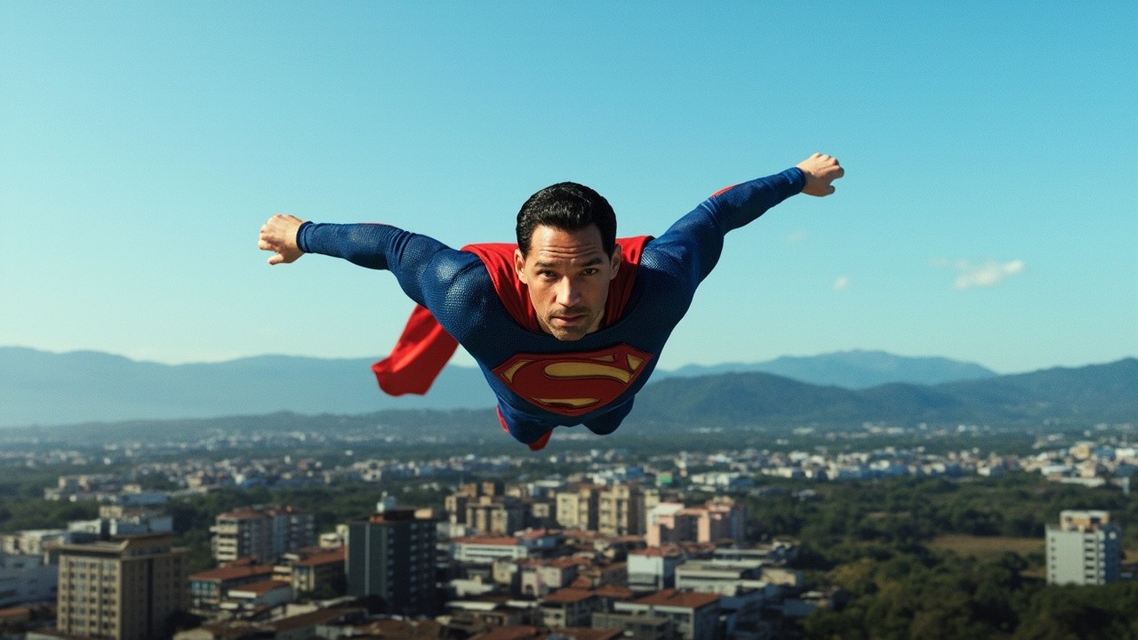 Will Smith as Superman Over Ocaña, Colombia