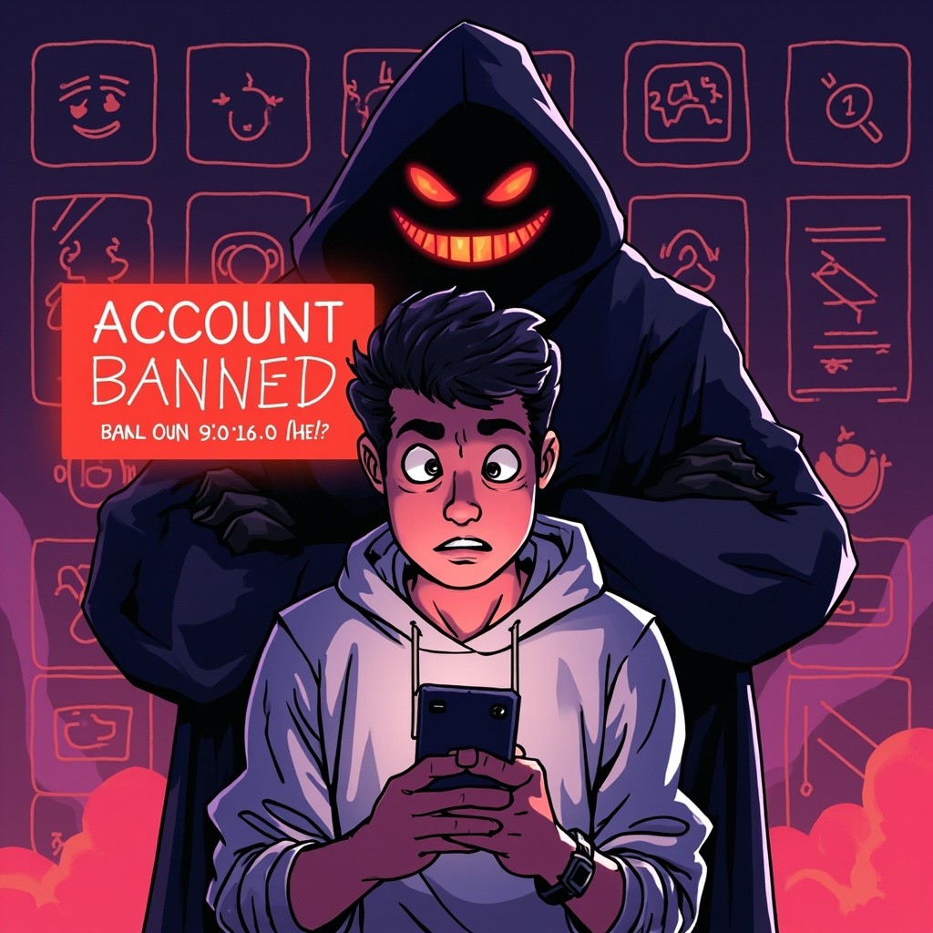 Young Man Upset over Instagram Ban, Evil Social Media